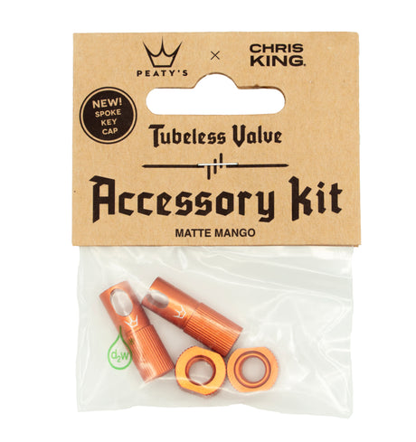 Peaty's x ChrisKing Tubeless Valves Kit Mango – billede 1