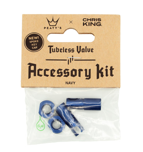 Peaty's x ChrisKing Tubeless Valves Kit Navy – billede 1