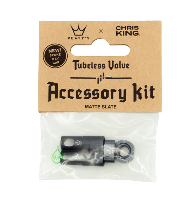 Peaty's x ChrisKing Tubeless Valves Kit Slate – billede 1