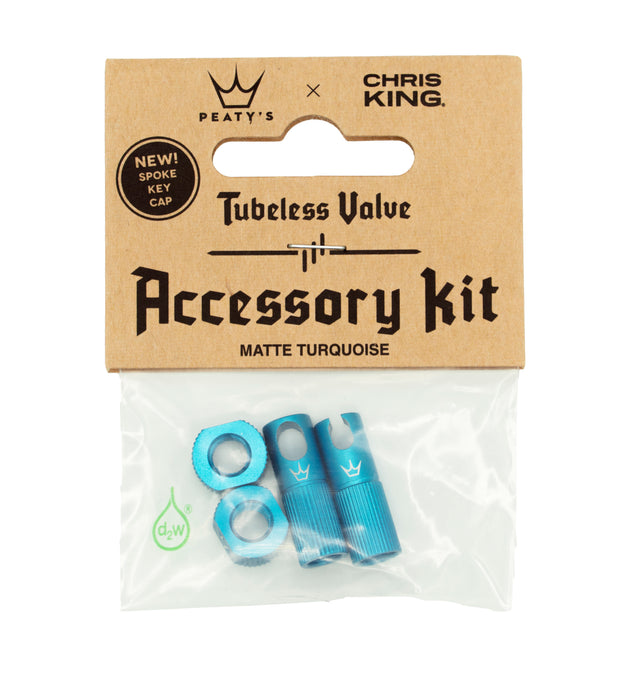 Peaty's x ChrisKing Tubeless Valves Kit Turquoise – billede 1