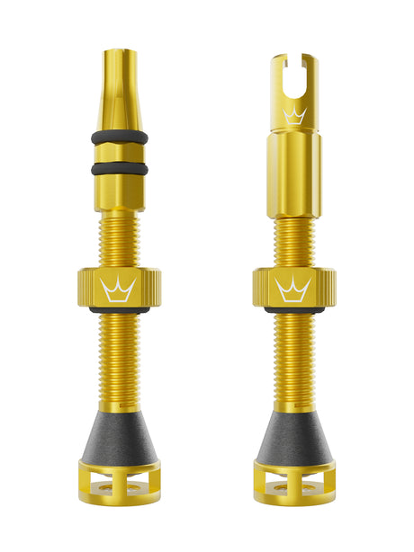 Peaty's Holeshot Fast Flow Valves 42mm Gold – billede 1