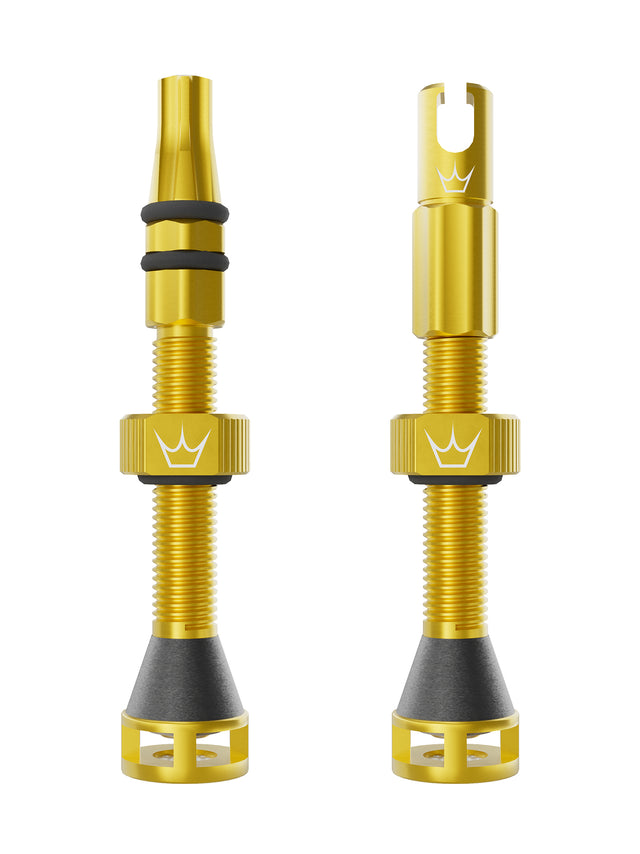 Peaty's Holeshot Fast Flow Valves 42mm Gold – billede 1