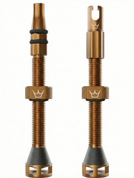 Peaty's Holeshot Fast Flow Valves 60mm Bourbon – billede 1