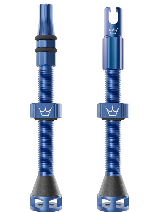 Peaty's Holeshot Fast Flow Valves 60mm Navy – billede 1
