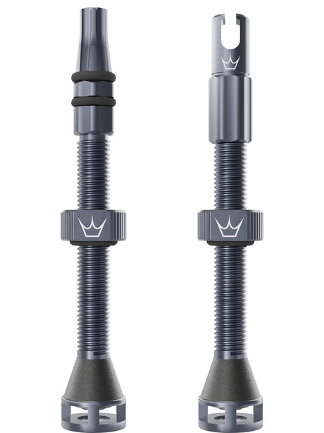 Peaty's Holeshot Fast Flow Valves 80mm Slate – billede 1