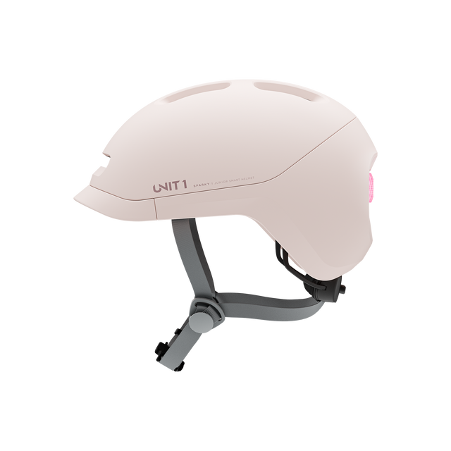 Unit1 SPARKY Smart Helmet Soft Pink 49-53 – billede 2