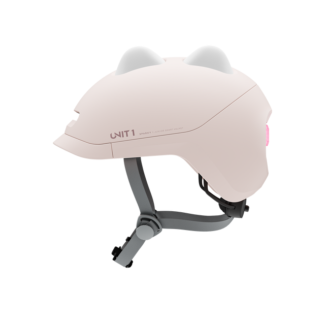 Unit1 SPARKY Smart Helmet Soft Pink 49-53 – billede 6