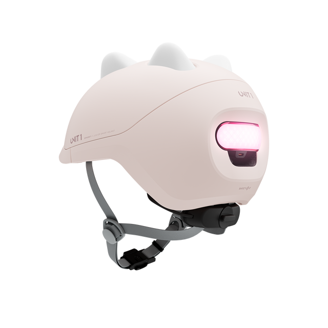 Unit1 SPARKY Smart Helmet Soft Pink 49-53 – billede 7