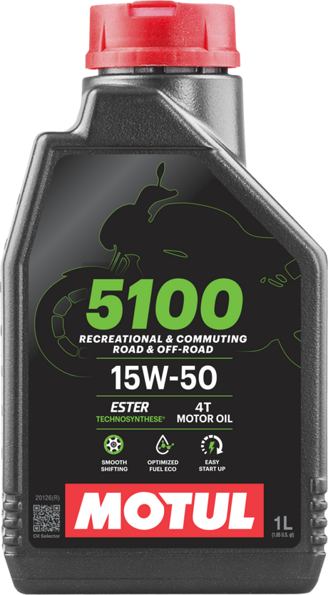 Motul 5100 Moto 15W50 1L – billede 1