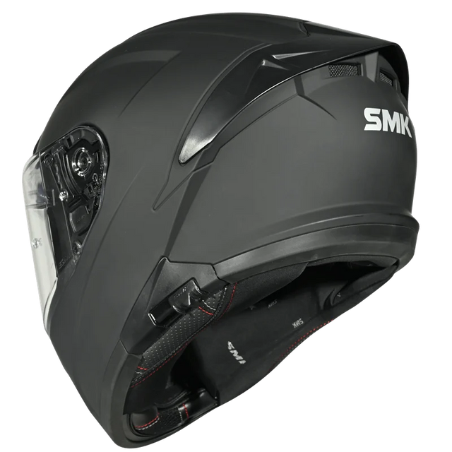 SMK Typhoon Mat sort integralhjelm med solvisir – billede 3