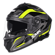 SMK Typhoon Azonix Sort/grå/neongul integralhjelm med solvisir – billede 1