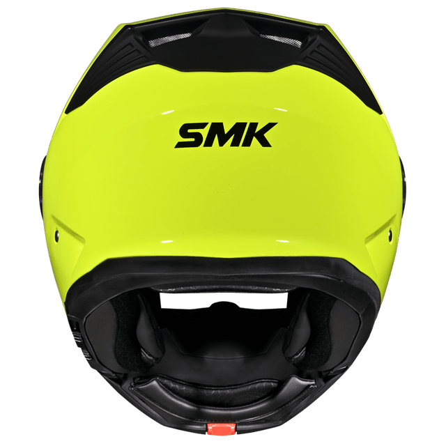 SMK Gullwing Safety yellow (neongul) klaphjelm med solvisir – billede 2