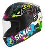 SMK Bionic Kids Chimpz Multifarvet børne-integralhjelm – billede 1