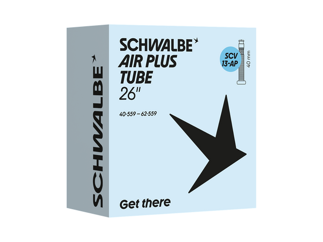 Schwalbe SCV13-AP Air Plus cykelslange 26" (40-62x559) Clik-ventil 40 mm – billede 1