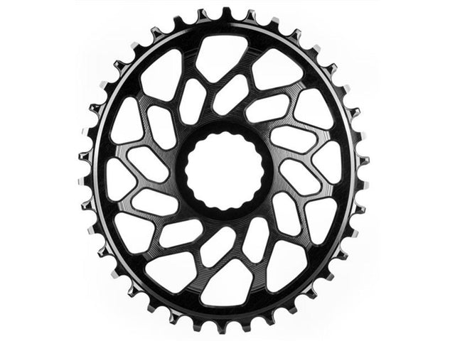absoluteBLACK oval klinge 48T, Direct Mount til Easton, 3 mm offset, sort – billede 1