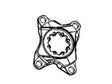 SRAM spider til Force 1 Wide, 94 mm BCD, 12 gear, sort – billede 1