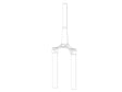 RockShox CSU til Pike (B3), tapered, 46 mm offset, blank sort – billede 1