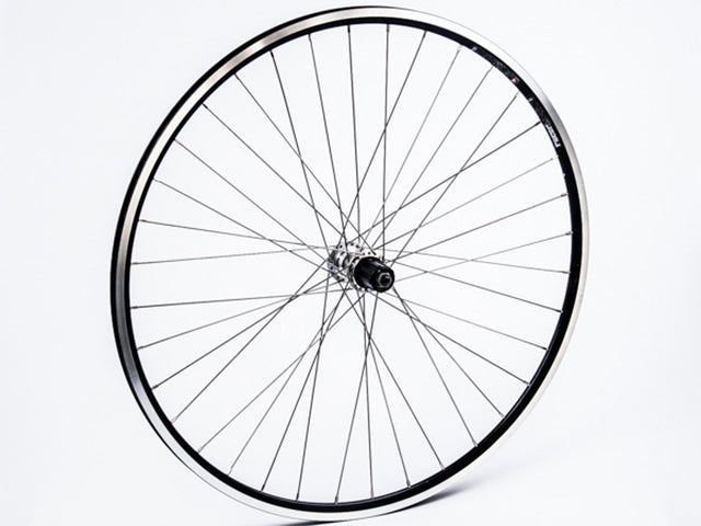 Connect baghjul 700c til fælgbremse, kassette 8/9/10 gear, 9x130 mm QR, sort fælg – billede 1