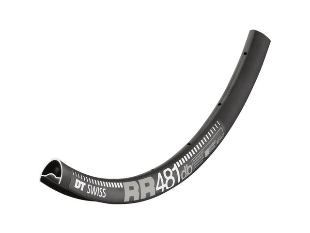 DT Swiss RR 481 DB fælg 27,5", aluminium, 22 mm indv., 24H, skivebremse, sort – billede 1
