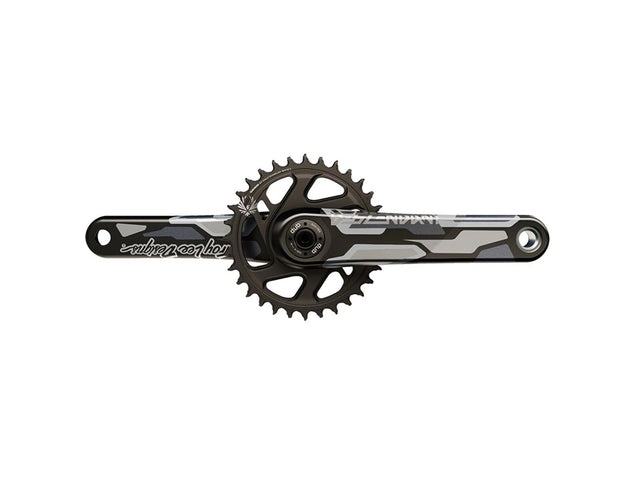 Truvativ Descendant Eagle (Troy Lee) kranksæt – DUB, 32T, 165 mm, grå grafik – billede 1