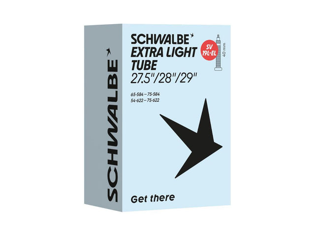 Schwalbe SV19L-EL EXTRA LIGHT cykelslange ETRTO 54-75x584-622 racerventil 40 mm – billede 1