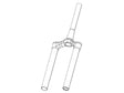 RockShox CSU Debonair 27,5"/29" Boost, 44 mm offset, Diffusion Black – 35G eMTB A2 – billede 1