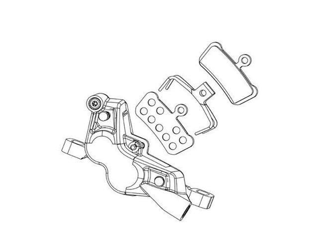 SRAM bremsekaliber til G2 Ultimate (A2) blank sort – produktfoto