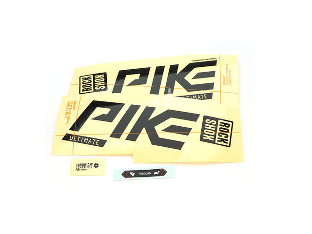 RockShox mærkater til Pike Ultimate (2021), 27,5/29", blank sort – billede 1