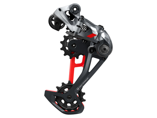 SRAM X01 Eagle bagskifter 12-speed – langt bur, rød – billede 1
