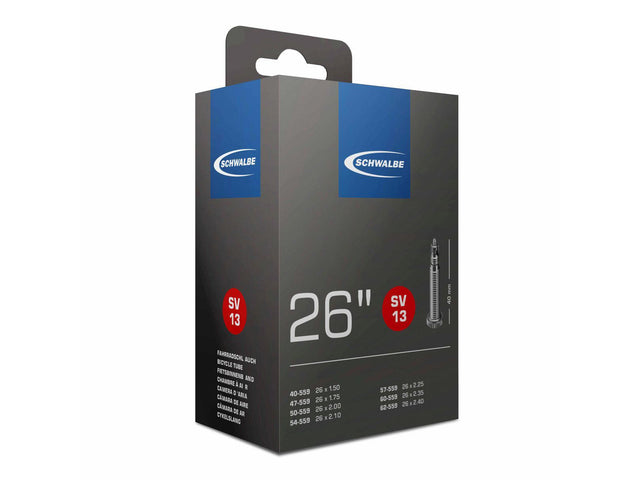 Schwalbe SV13 cykelslange 26 x 1,6-2,4 (40-62x559) racerventil 40 mm – billede 1