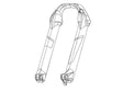 RockShox lower leg til Domain B1, 29" 15x110 mm Boost, blank sort – billede 1