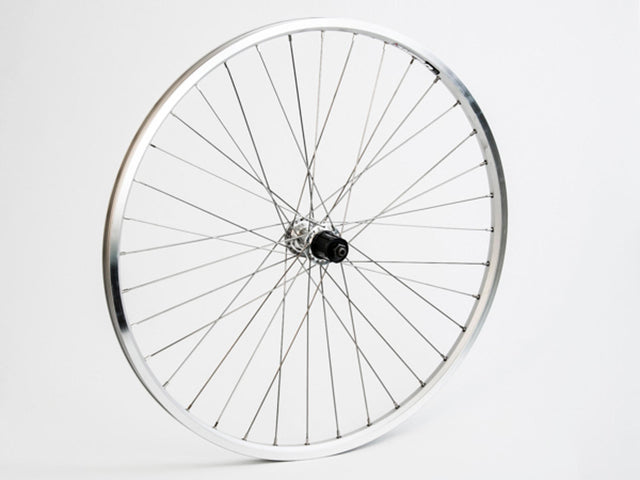 Connect baghjul 26" (26x1,75"), 7 gear kassettenav, fælgbremse, sølv fælg – billede 1