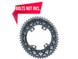absoluteBLACK oval klinge 53T, 110 mm BCD (Shimano asymmetrisk), ydre, 10/11 gear, grå – billede 1