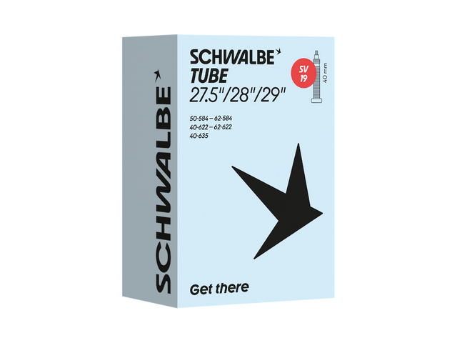 Schwalbe SV19 cykelslange 27,5 - 29 x 1,6 - 2,4" racerventil 40 mm – billede 1
