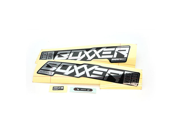 RockShox mærkatsæt BoXXer Ultimate (2021) 27,5/29", gloss polar, sorte underben – billede 1