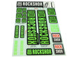 RockShox klistermærkesæt til SID/Reba/Recon m.fl., 30/32 mm, NE05 Green – billede 1