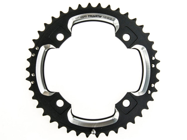 SRAM klinge 42T 120 BCD – yderklinge, 10-speed, GXP (L-pin), sort – billede 1