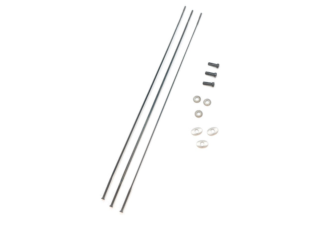 ZIPP CX-Ray eger, 222 mm, sort, 3 stk. inkl. nipler og skiver – billede 1
