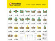 SwissStop plakat Disc 364 x 364 mm sort/gul – billede 1