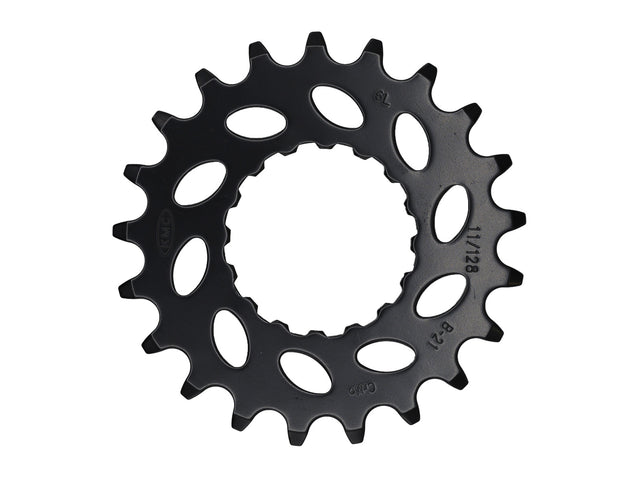 KMC kædehjul 21T til Bosch-motor, krom-molybdæn, sort, 11/128" – billede 1