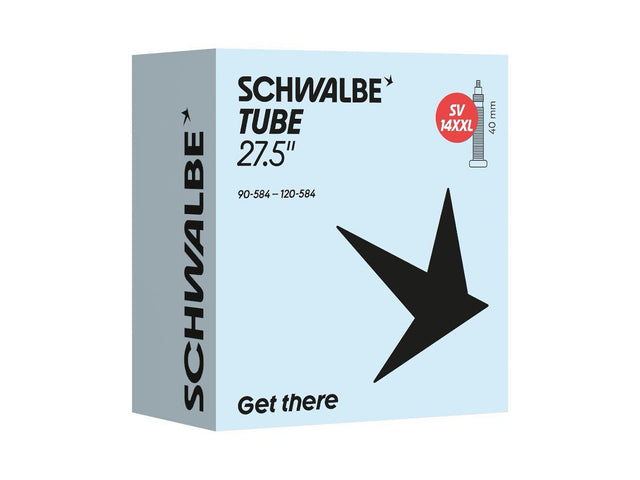 Schwalbe SV14XXL cykelslange 27,5 x 3,5-4,7 (90-120x584) racerventil 40 mm – billede 1