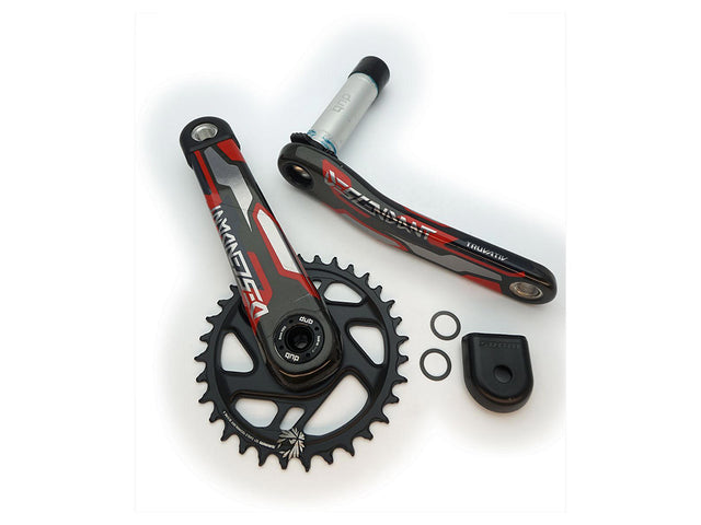 Truvativ Descendant Eagle (Troy Lee) kranksæt – DUB, 32T, 175 mm, rød/grå grafik – billede 1