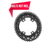 absoluteBLACK oval klinge 52T, 110 mm BCD (Shimano asymmetrisk), ydre, 10/11 gear, sort – billede 1