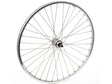 Connect baghjul 26" til fælgbremse, 7 gear skruekrans, 9x130 mm QR, sølv – billede 1