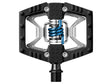 Crankbrothers Double Shot kombipedaler flad/klik grå/sort/blå – billede 1