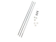 ZIPP CX-Ray eger, 224 mm, sort, 3 stk. inkl. nipler og skiver – billede 1