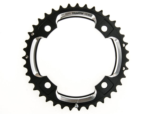 SRAM klinge 39T 120 BCD – yderklinge, 10-speed, GXP (L-pin), sort – billede 1