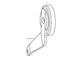 Sturmey Archer bremsearm/konus-samling, reservedel HSH495 – billede 1