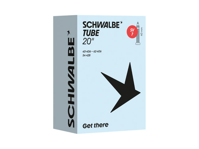 Schwalbe SV7 cykelslange 20" (40-62x406) racerventil 40 mm – billede 1