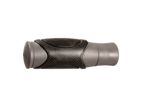 Herrmans Zeglo DD04 cykelhåndtag 120 mm, sort/grå – billede 1